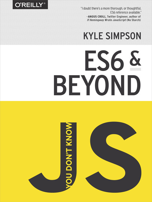 Detalles del título You Don't Know JS de Kyle Simpson - Disponible